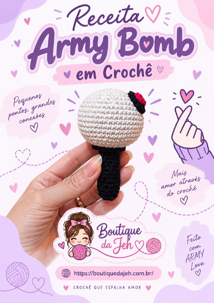 Capa do PDF Receita Army Bomb em Crochê