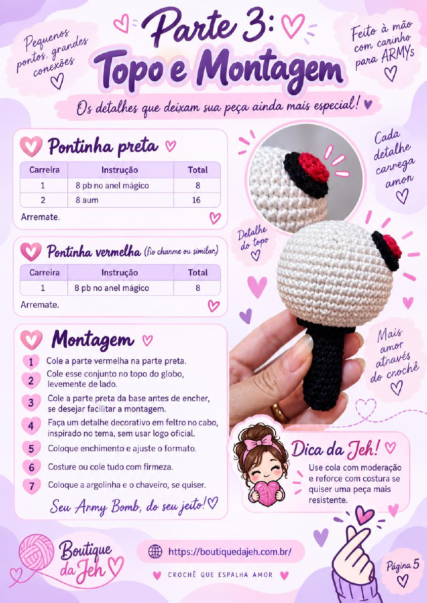 Prévia parcial da página de montagem
